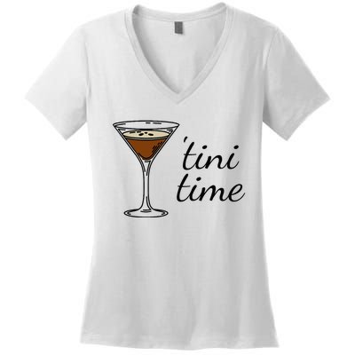 Espresso Martini Drinking Coffee Lovers Cocktail Bartender Women's V-Neck T-Shirt