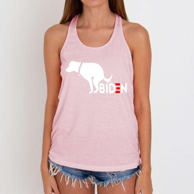 Even My Dog Hates Biden Women's Knotted Racerback Tank