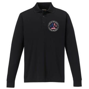 Even My Dog Wants A New President Dog Paw Performance Long Sleeve Polo