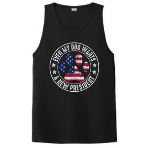 Even My Dog Wants A New President Dog Paw PosiCharge Competitor Tank