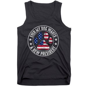 Even My Dog Wants A New President Dog Paw Tank Top