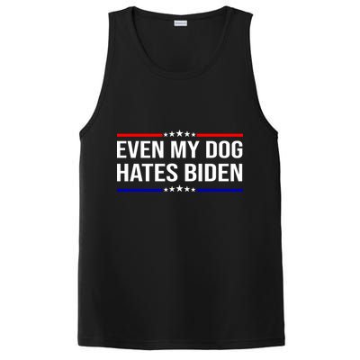 Even My Dog Hates Biden Funny Anti Biden FJB PosiCharge Competitor Tank