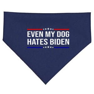 Even My Dog Hates Biden Funny Anti Biden FJB USA-Made Doggie Bandana