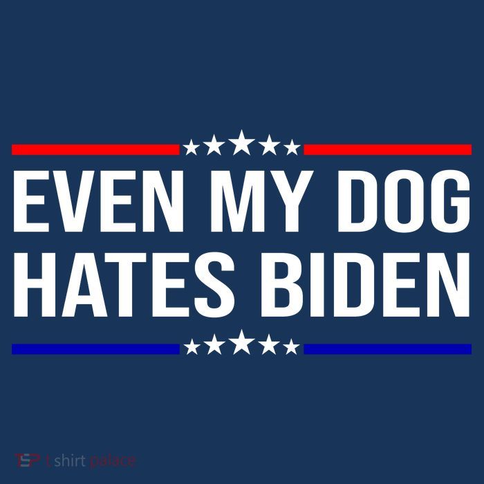 Even My Dog Hates Biden Funny Anti Biden FJB 7-Panel Snapback Hat