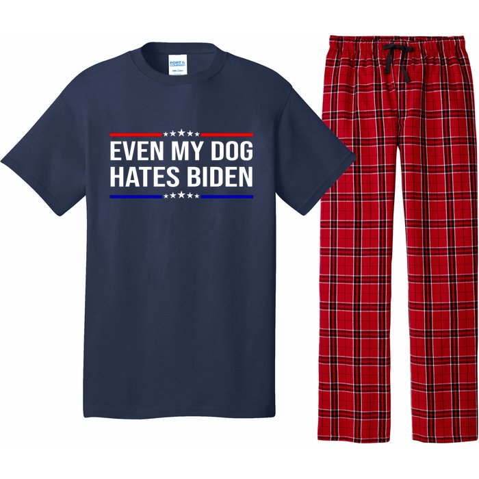 Even My Dog Hates Biden Funny Anti Biden FJB Pajama Set