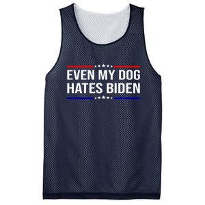 Even My Dog Hates Biden Funny Anti Biden FJB Mesh Reversible Basketball Jersey Tank