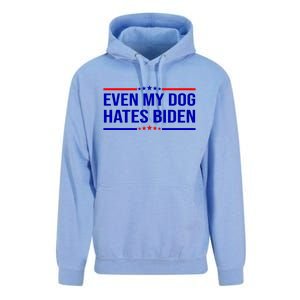 Even My Dog Hates Biden Funny Anti Biden FJB Unisex Surf Hoodie