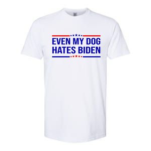 Even My Dog Hates Biden Funny Anti Biden FJB Softstyle CVC T-Shirt