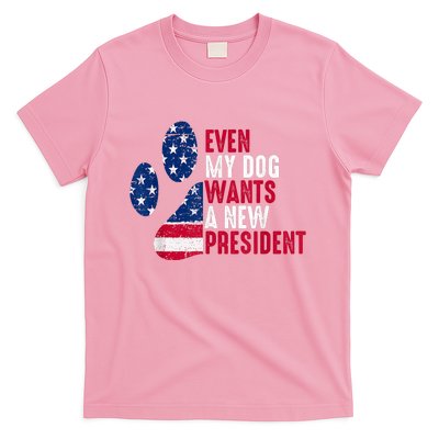 Even My Dog Wants A New President Dog Paw T-Shirt