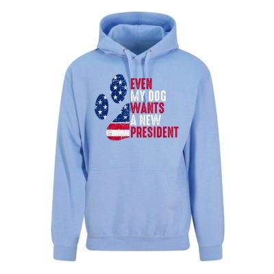 Even My Dog Wants A New President Dog Paw Unisex Surf Hoodie