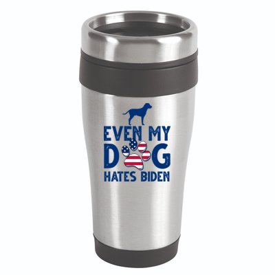 Even My Dog Hates Biden 16oz Travel Tumbler