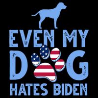 Even My Dog Hates Biden Cropped Pullover Crew