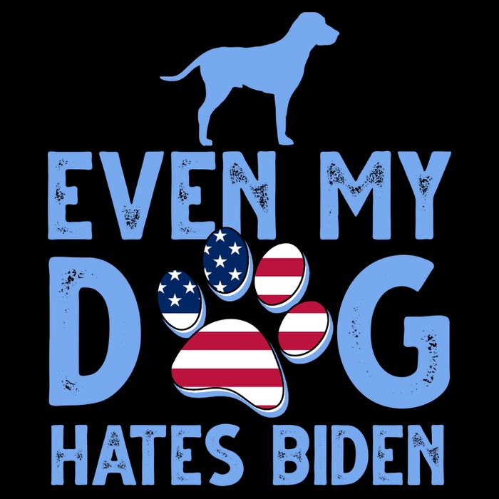 Even My Dog Hates Biden Cropped Pullover Crew