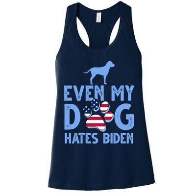 Even My Dog Hates Biden Womens Tank Top