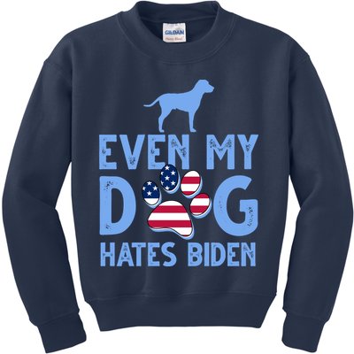 Even My Dog Hates Biden Kids Sweatshirt