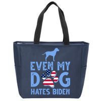 Even My Dog Hates Biden Zip Tote Bag