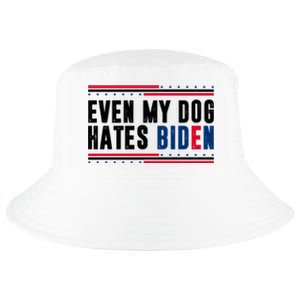 Even My Dog Hates Biden Funny Cool Comfort Performance Bucket Hat