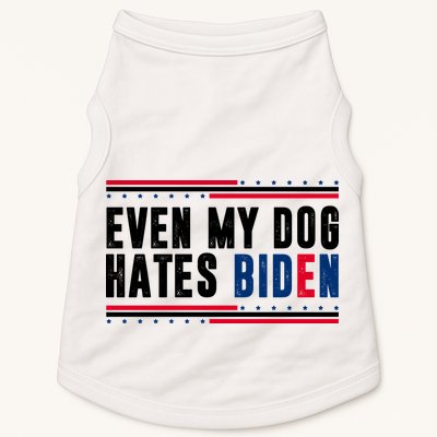 Even My Dog Hates Biden Funny Doggie Tank