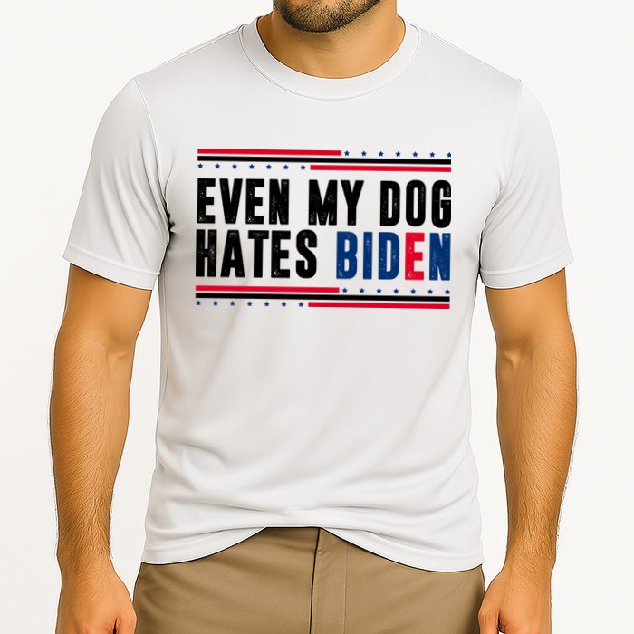 Even My Dog Hates Biden Funny Cooling Performance Crew T-Shirt