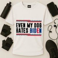 Even My Dog Hates Biden Funny Cooling Performance Crew T-Shirt