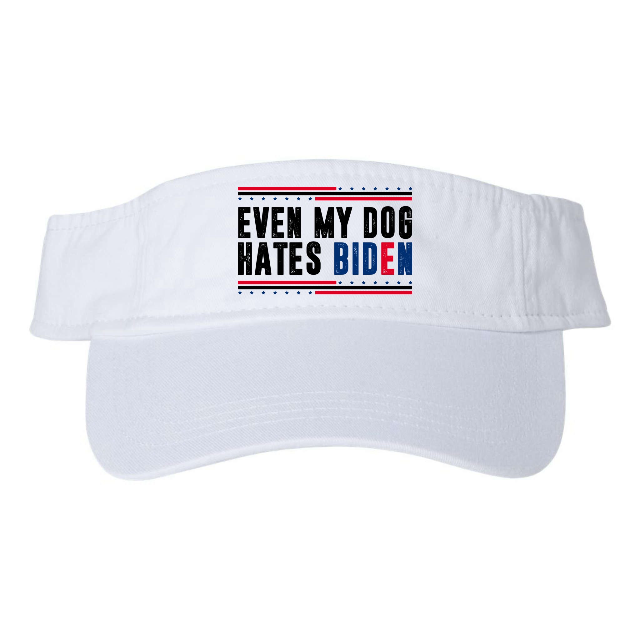 Even My Dog Hates Biden Funny Visor