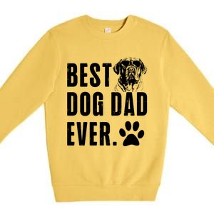 English Mastiff Daddy Dad Best Dog Dad Ever Gift Premium Crewneck Sweatshirt