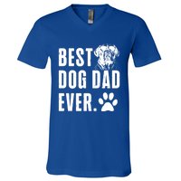 English Mastiff Daddy Dad Best Dog Dad Ever Gift V-Neck T-Shirt