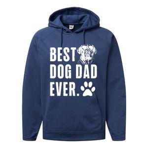 English Mastiff Daddy Dad Best Dog Dad Ever Gift Performance Fleece Hoodie