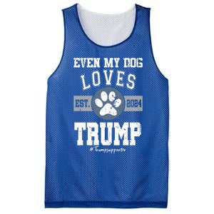 Even My Dog Loves Trump 2024 Election Trump Supporter Vote Gift Mesh Reversible Basketball Jersey Tank