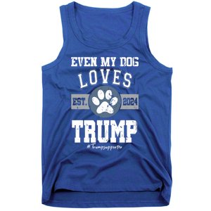 Even My Dog Loves Trump 2024 Election Trump Supporter Vote Gift Tank Top