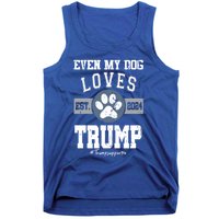 Even My Dog Loves Trump 2024 Election Trump Supporter Vote Gift Tank Top