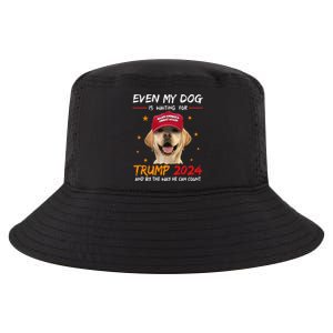 Even My Dog Is Waiting For Trump 2024 Cool Comfort Performance Bucket Hat