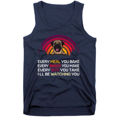 English Mastiff Dog Ill Be Watching You Lover Fathers Day Tank Top