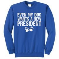 Even My Dog Want A New President Funny Dog Paw Sweatshirt