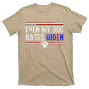 Even My Dog Hates Biden Funny Anti Biden T-Shirt