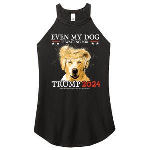 Even My Dog Is Waiting For Trump 2024 Women's Perfect Tri Rocker Tank