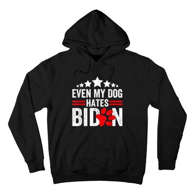 Even My Dog Hates Biden Funny Hoodie