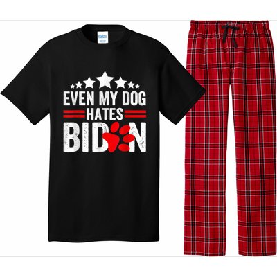 Even My Dog Hates Biden Funny Pajama Set