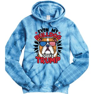 Even My Dog Loves Trump 2024 Election Trump Supporter Tie Dye Hoodie