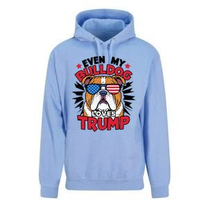 Even My Dog Loves Trump 2024 Election Trump Supporter Unisex Surf Hoodie