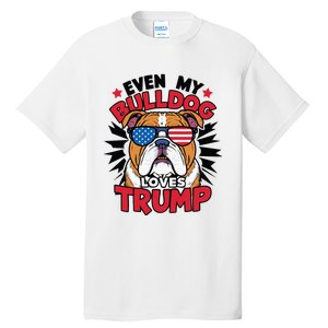 Even My Dog Loves Trump 2024 Election Trump Supporter Tall T-Shirt