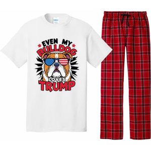 Even My Dog Loves Trump 2024 Election Trump Supporter Pajama Set