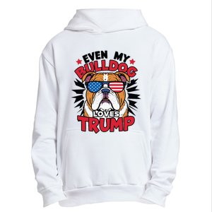 Even My Dog Loves Trump 2024 Election Trump Supporter Urban Pullover Hoodie