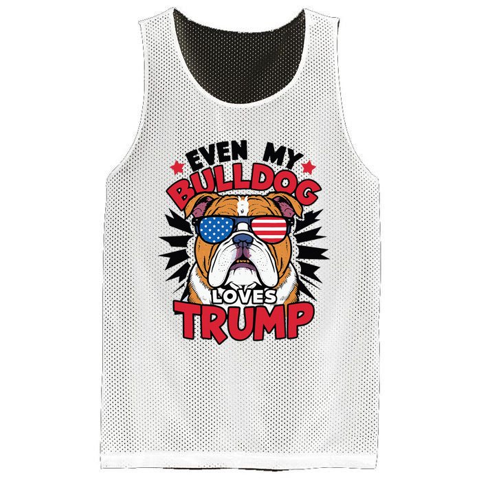 Even My Dog Loves Trump 2024 Election Trump Supporter Mesh Reversible Basketball Jersey Tank