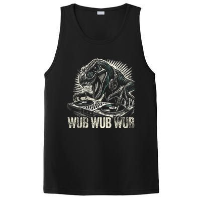 Electronic Music Dinosaur Dj Dubstep PosiCharge Competitor Tank