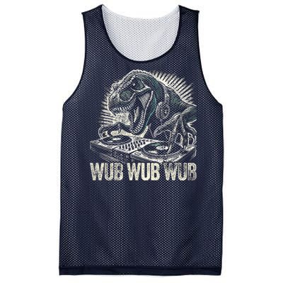 Electronic Music Dinosaur Dj Dubstep Mesh Reversible Basketball Jersey Tank