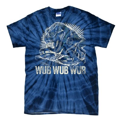 Electronic Music Dinosaur Dj Dubstep Tie-Dye T-Shirt