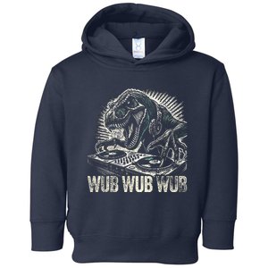 Electronic Music Dinosaur Dj Dubstep Toddler Hoodie