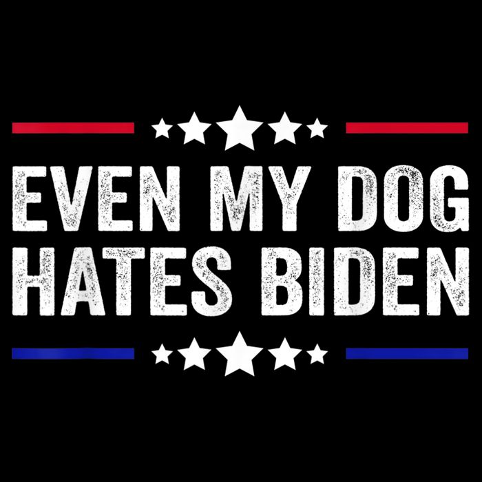 Even My Dog Hates Biden Shirt Funny Anti Biden Women's Crop Top Tee