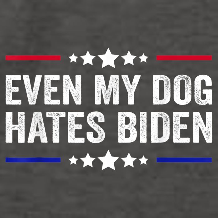 Even My Dog Hates Biden Shirt Funny Anti Biden Vector Backpack